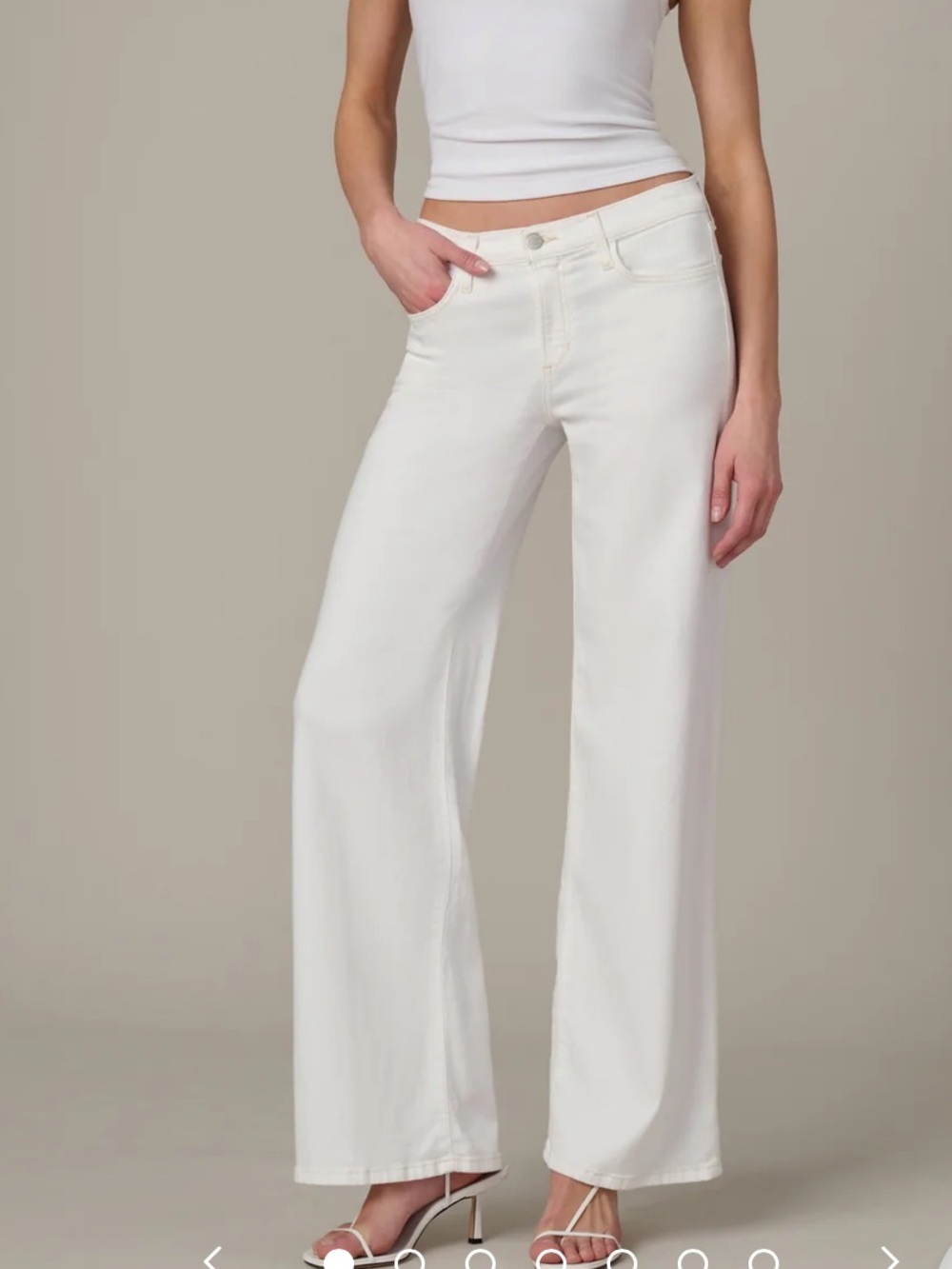 Joie low rise wide leg jeans
